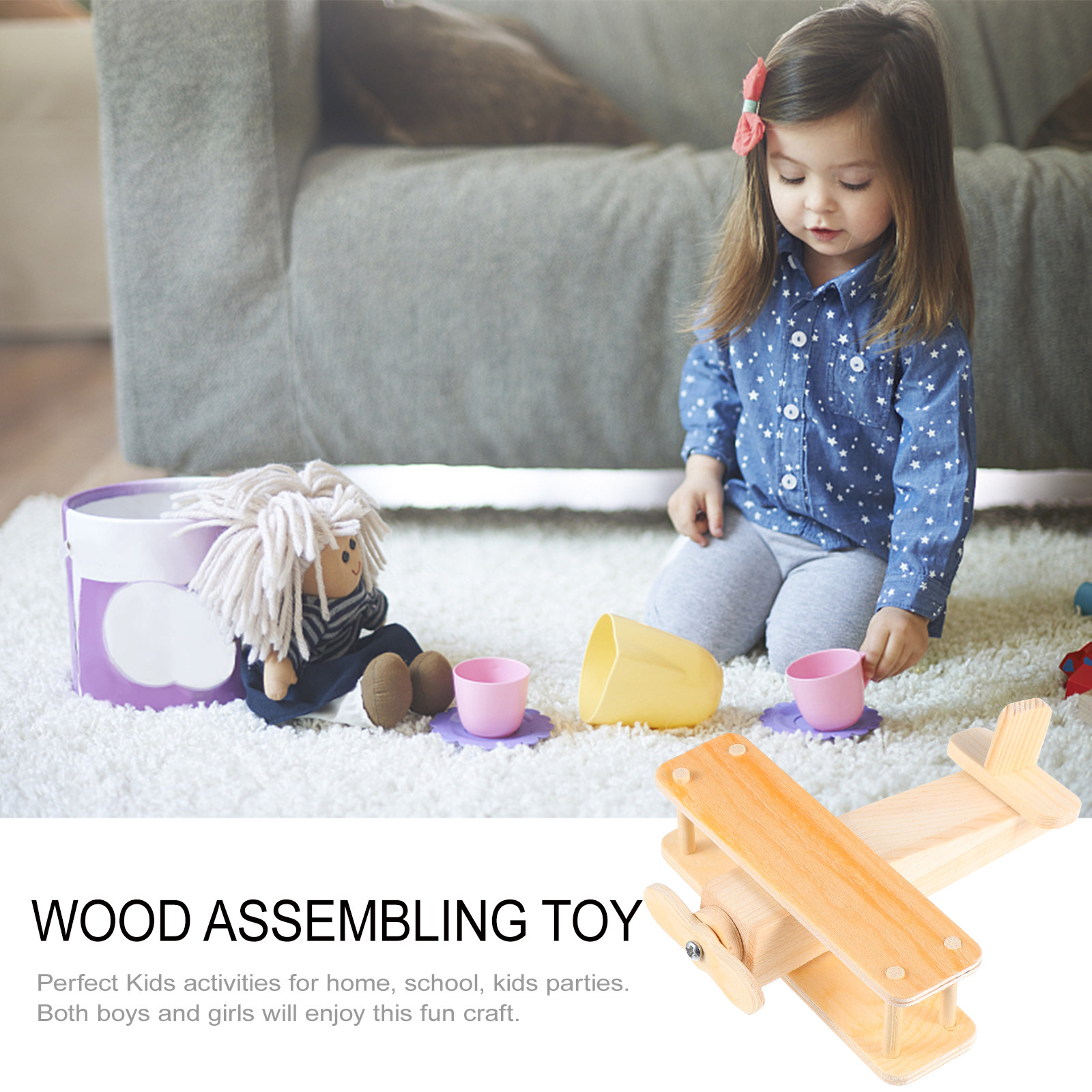 1セット 木製グライダー 手作り組み立て式 知育玩具 DIY - Kids Education Activities のレビューと価格