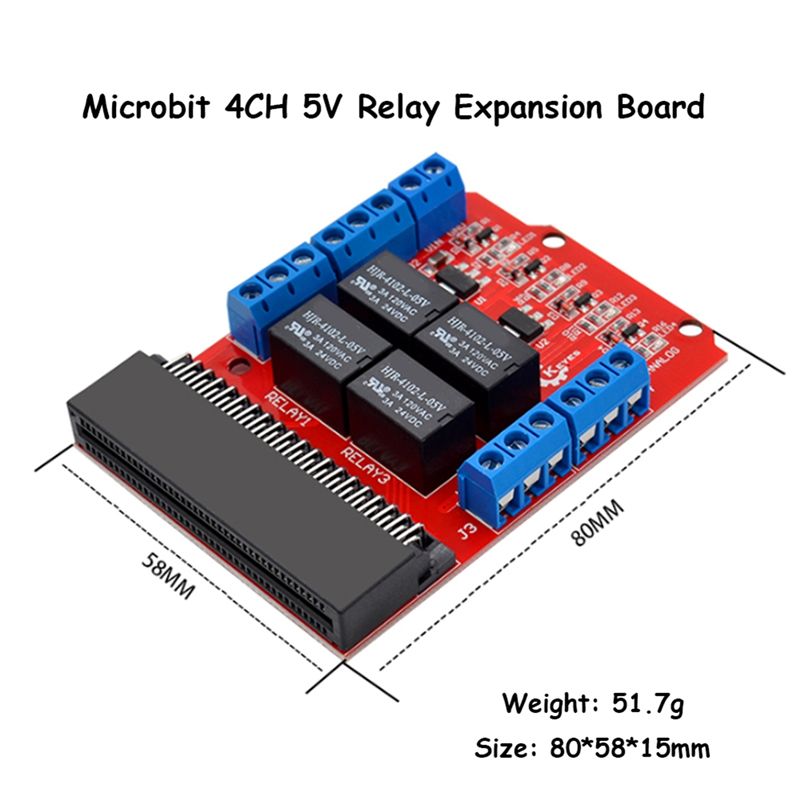 SCLS Microbit 4チャンネルリレーモジュールシー - Kids Education Channel のレビューと価格