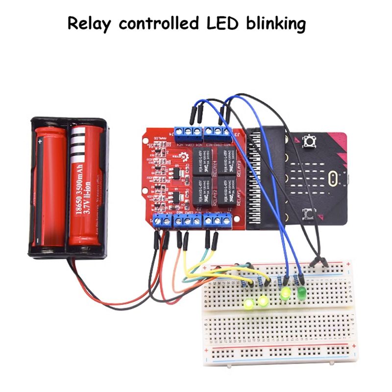 SCLS Microbit 4チャンネルリレーモジュールシー - Kids Education Channel のレビューと価格