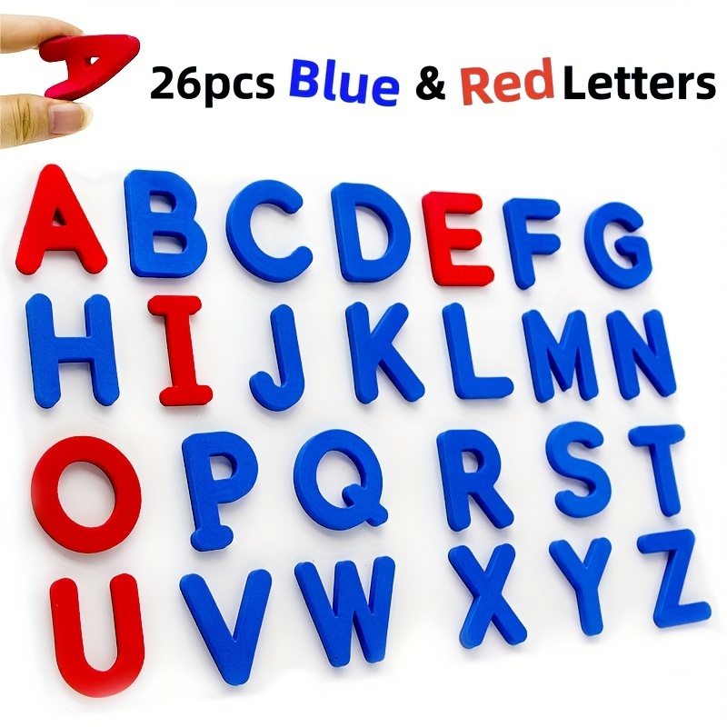 赤 & 青英語文字磁気ステッカー番号冷蔵庫磁気ステッカーアル - Kids Education Number のレビューと価格